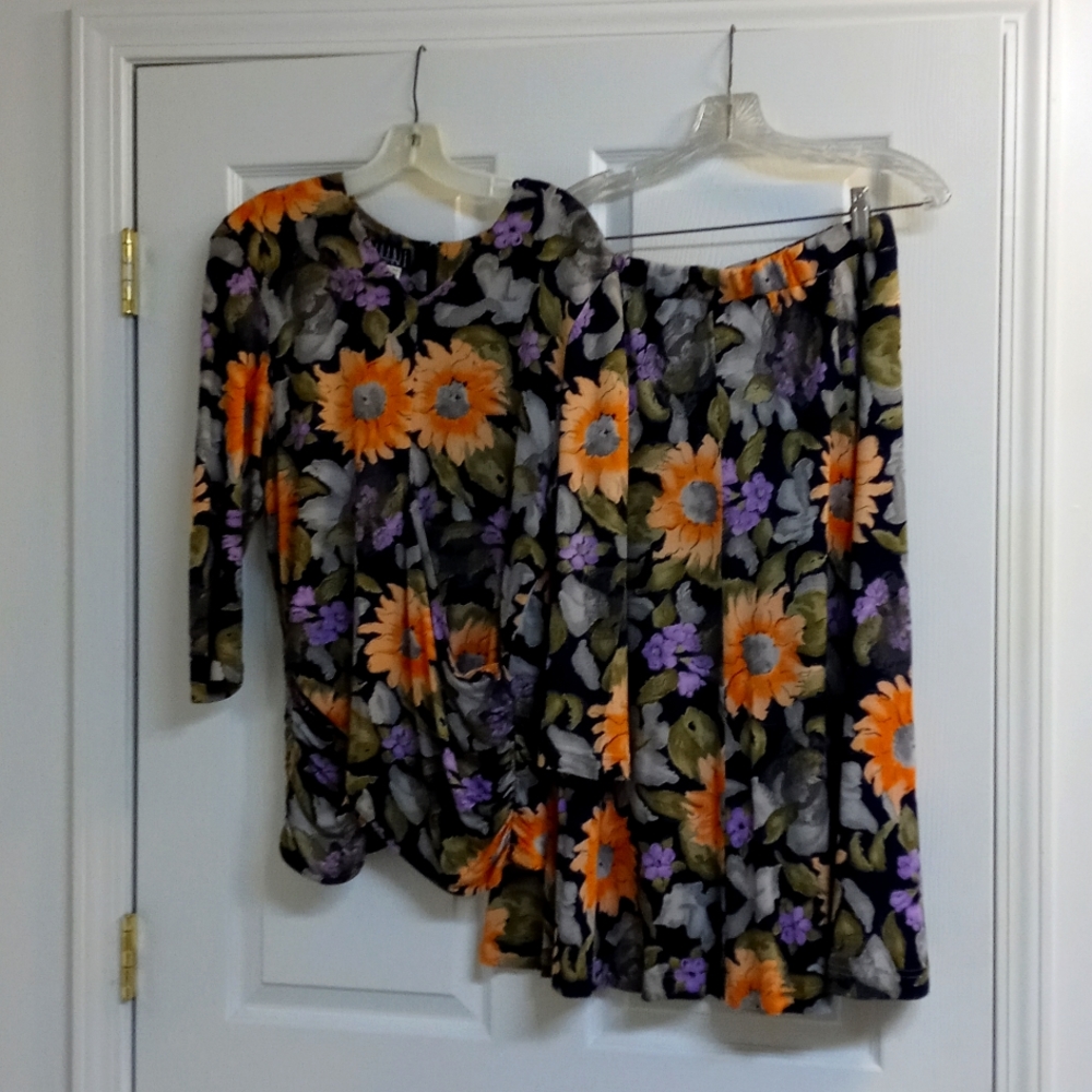 Joanie Char floral skirt set